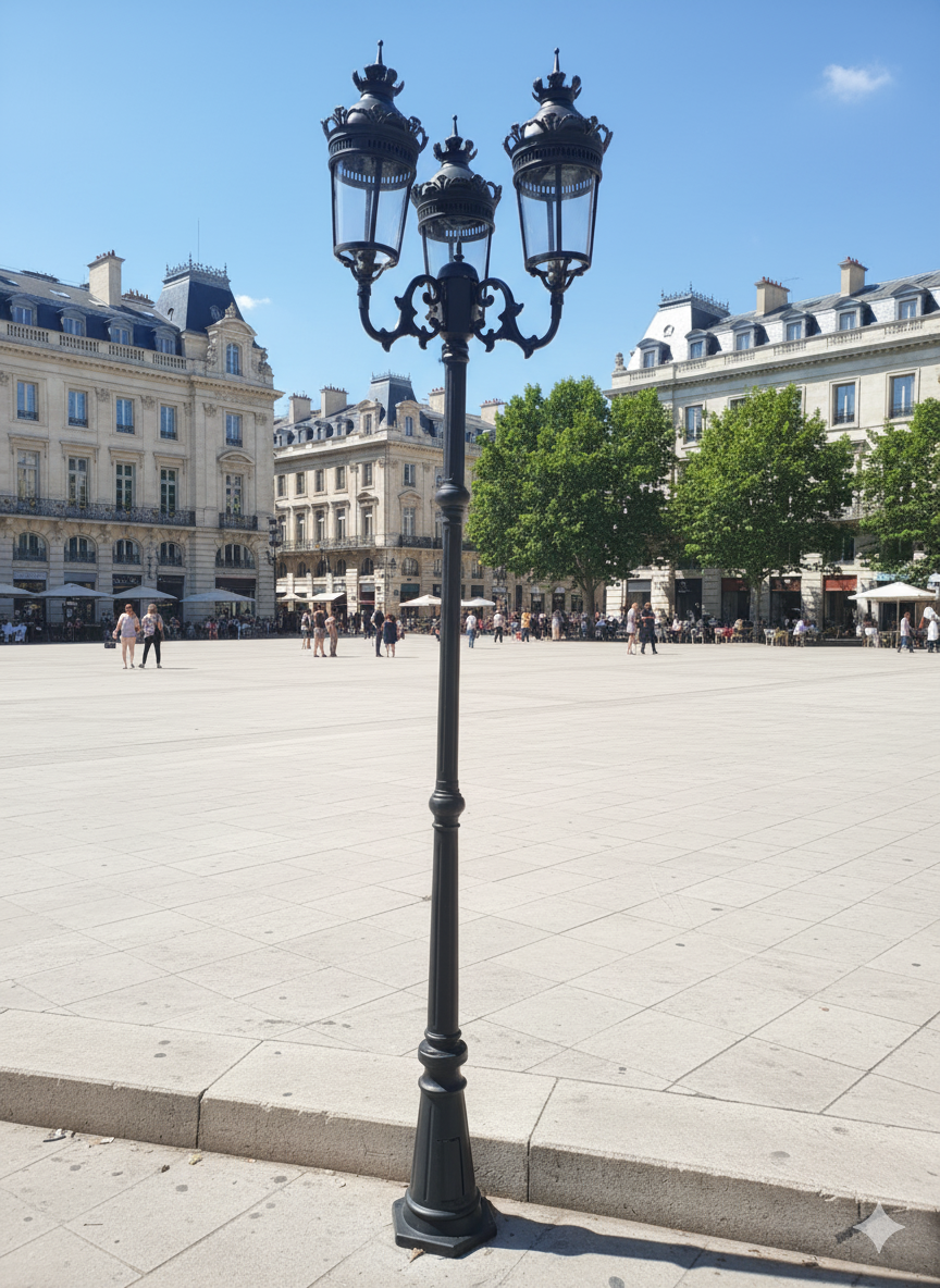 Galvanized Steel Lamp Pole